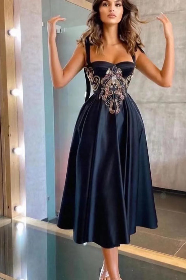 A-Line Evening Dress With Appliques