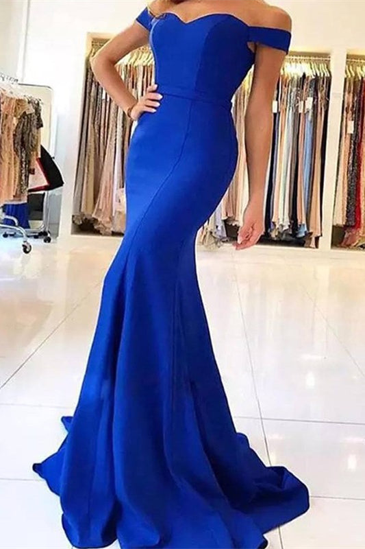 Royal Blue Mermaid Evening Dress