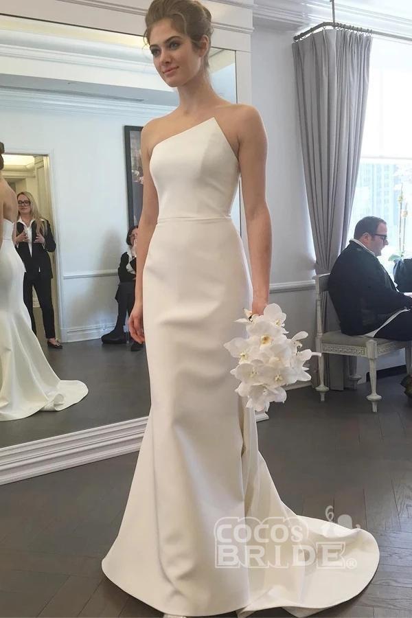 Bmbride Strapless Mermaid Ivory Wedding Dress