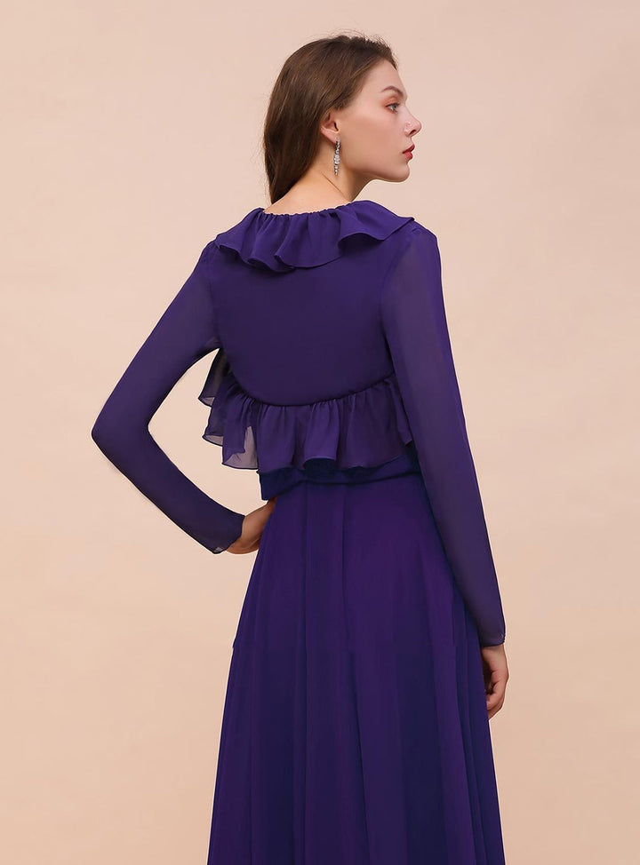 Chiffon Special Occasions Wraps Long Sleeves Regency-koscy