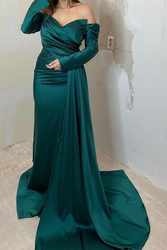 Off-The-Shoulder Sweetheart Long Sleeves Front Split Mermaid Evening Dress With Ruffle


Ruffle Mermaid Evening Dress with Off-The-Shoulder Sweetheart Neckline and Front Split Long Sleeves