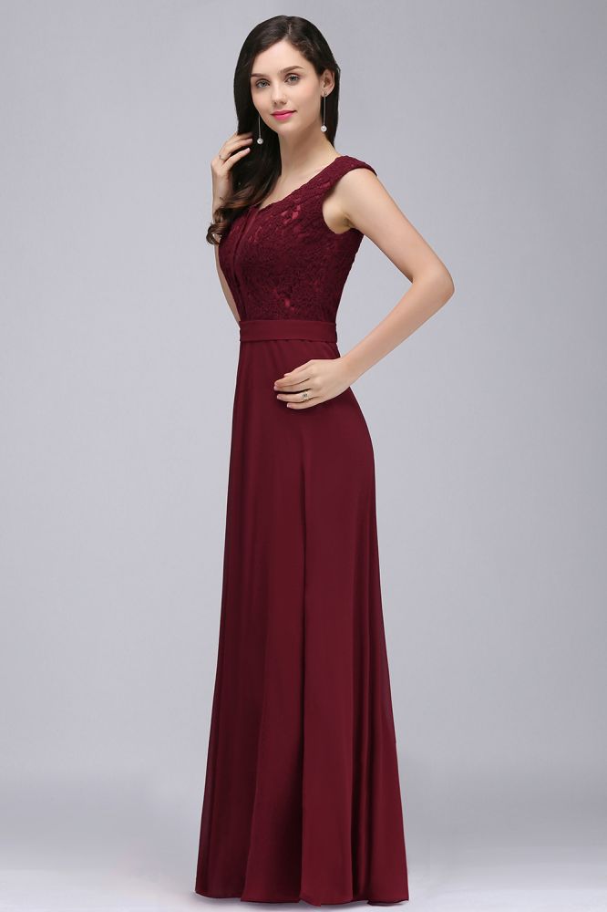 MISSHOW offers gorgeous Dusty Rose,Burgundy,Regency,Royal Blue,Dark Navy,Black Scoop party dresses with delicately handmade Lace in size 0-26W. Shop Floor-length prom dresses at affordable prices.