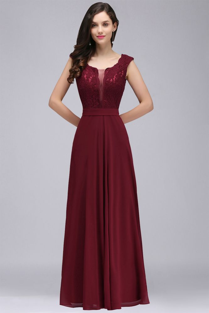 MISSHOW offers gorgeous Dusty Rose,Burgundy,Regency,Royal Blue,Dark Navy,Black Scoop party dresses with delicately handmade Lace in size 0-26W. Shop Floor-length prom dresses at affordable prices.