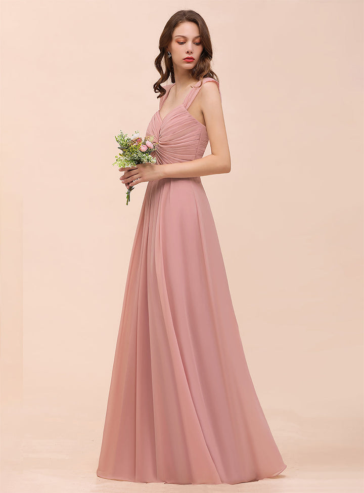 Sweetheart Straps Sleeveless Floor-Length Dress-koscy