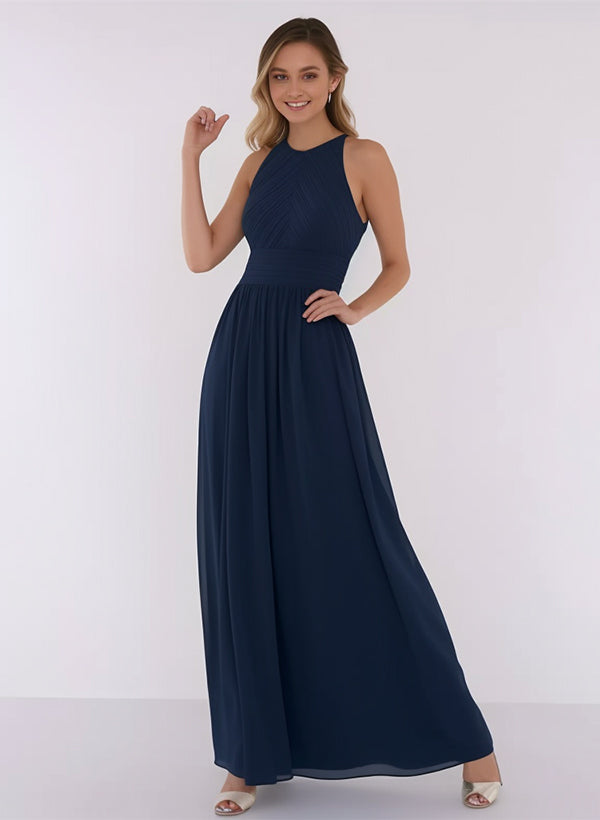 A-Line Chiffon Bridesmaid Dress With Ruffle