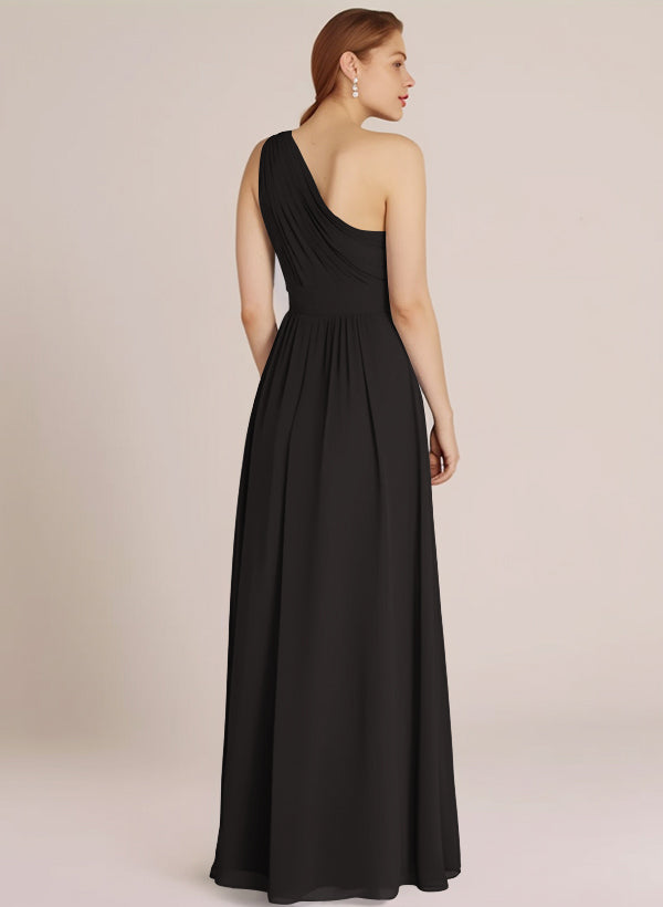 A-Line Chiffon Bridesmaid Dress With Ruffle