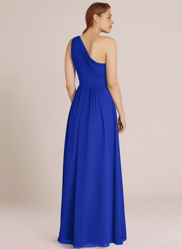 A-Line Chiffon Bridesmaid Dress With Ruffle