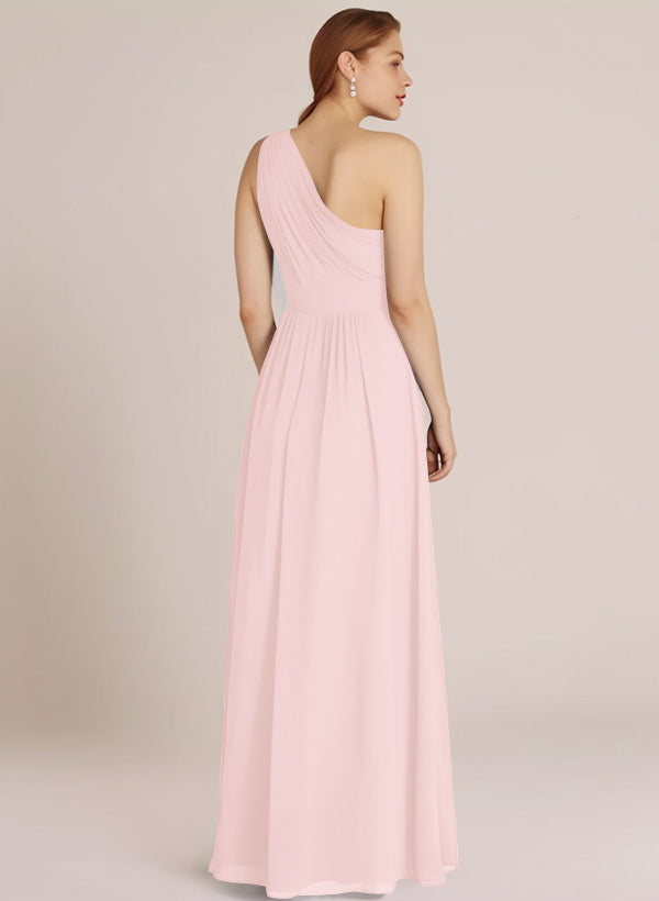 A-Line Chiffon Bridesmaid Dress With Ruffle