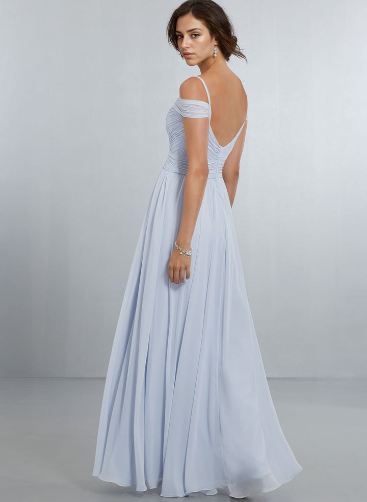 Off-The-Shoulder Chiffon Bridesmaid Dresses