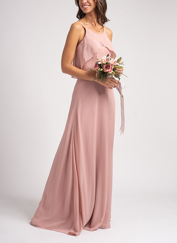 Sleeveless Chiffon Bridesmaid Dresses