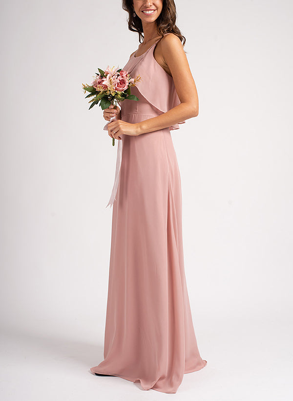 Sleeveless Chiffon Bridesmaid Dresses