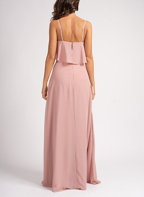 Sleeveless Chiffon Bridesmaid Dresses