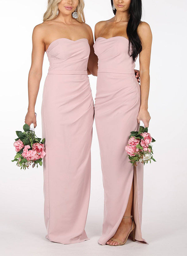 Sweetheart Bridesmaid Dresses With Split Front