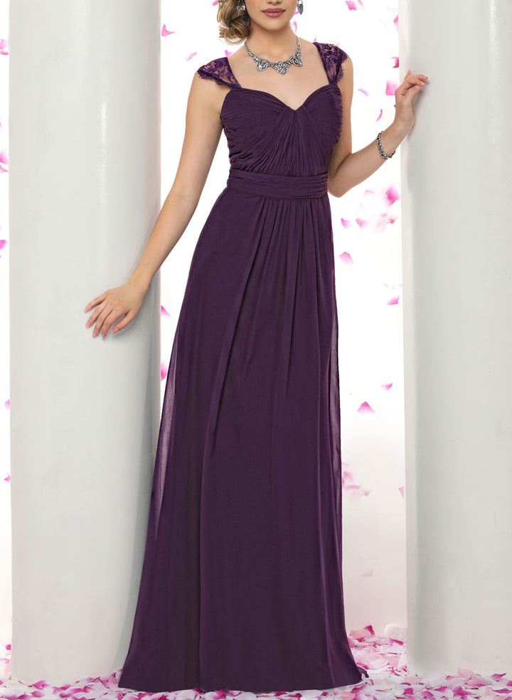 Sweetheart Chiffon Pleated Bridesmaid Dresses Featuring Back Hole