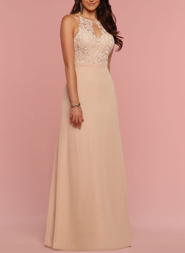 Elegant Bridesmaid Dresses with Lace A-Line