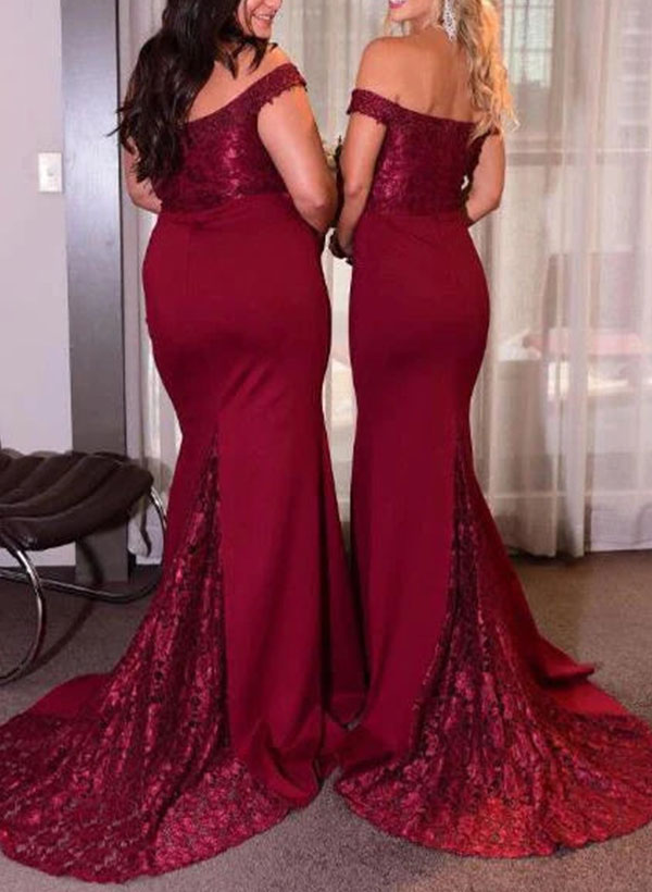 Elastic Satin Bridesmaid Dresses With Sequins