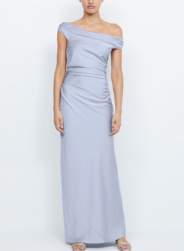 Sleeveless Floor-Length Silk Like Satin Bridesmaid Dresses