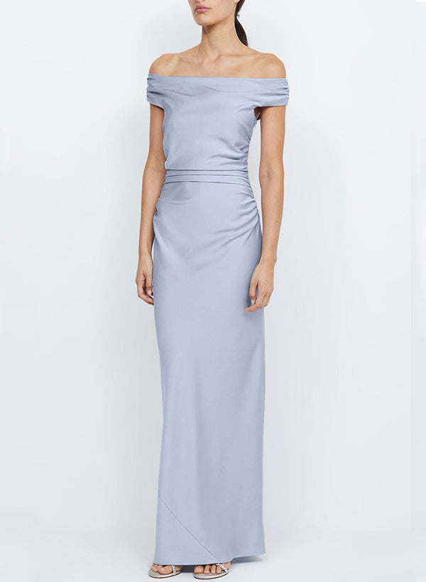 Sleeveless Floor-Length Silk Like Satin Bridesmaid Dresses