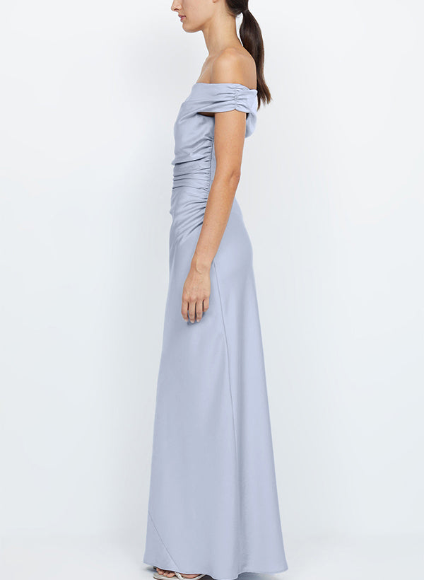 Sleeveless Floor-Length Silk Like Satin Bridesmaid Dresses