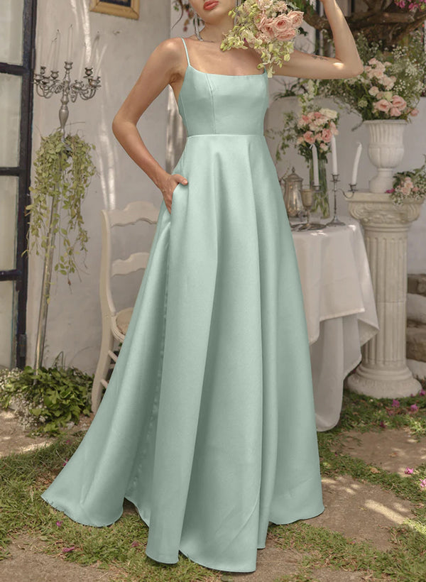 Satin Bridesmaid Dresses With Pockets